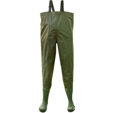 Hot Sell Cheap Sell Nylon/PVC Pesca Fly Fex Waders com botas de PVC